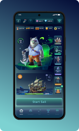 Android application PiratePets screenshort