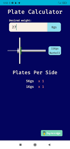 Plate Calculator Screen 2