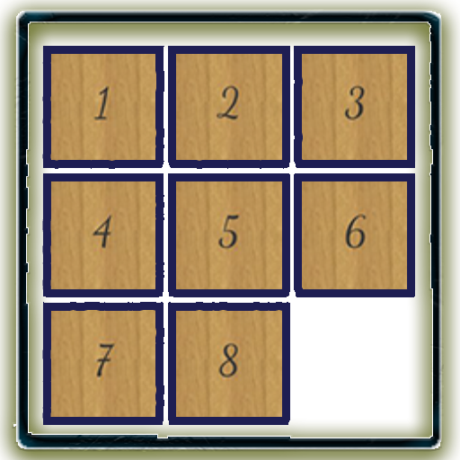 Puzzle game with numbers logo