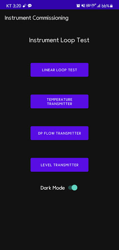 Instrument Commissioning Screen 2