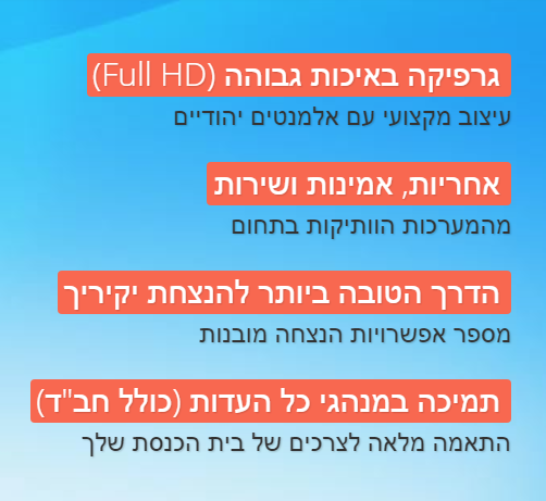 בינה לעתים - המסך לבית הכנסת Screen 3