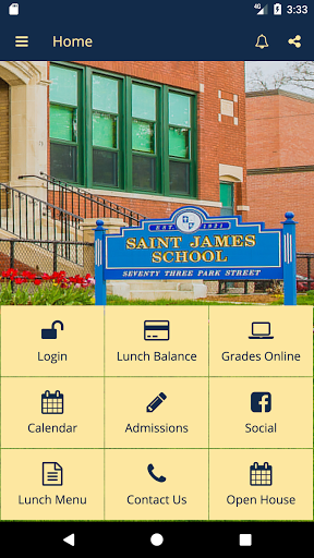 Android application St. James School Manchester CT screenshort