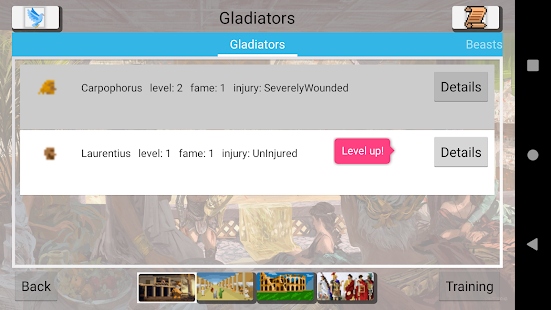 Gladiator manager 2.0.0 APK screenshots 6
