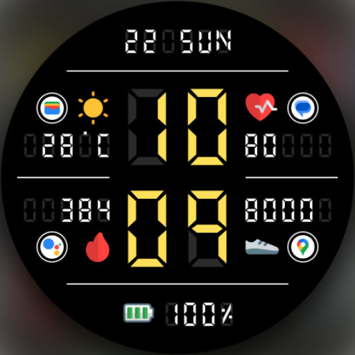 DADAM107 Digital Watch Face Download on Windows