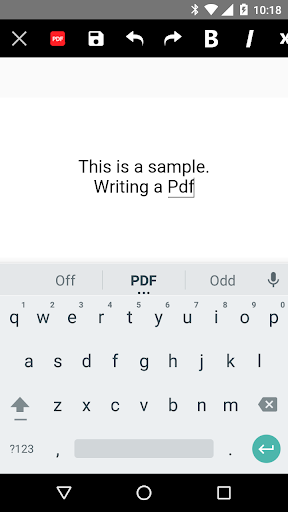 AndroPDF editor for PDF files