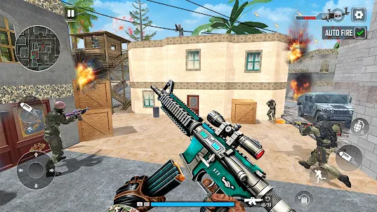 銃ゲーム: FPS 銃のゲーム と銃で戦うゲーム
