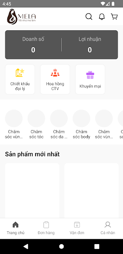 Android application Mela screenshort