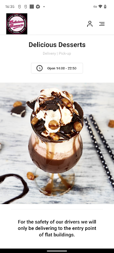 Android application Delicious Desserts screenshort