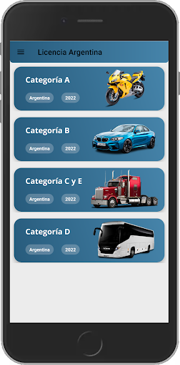 Android application Licencia de Conducir Argentina screenshort