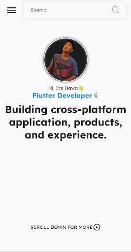 Android application Portfolio (DJS) screenshort