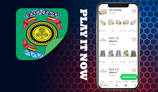 Android application WAStickerApps cards Stickers screenshort