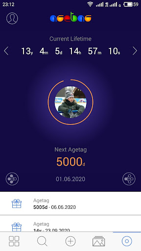 Android application AgePage screenshort