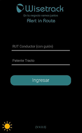 Android application Alert In Route Mininco screenshort