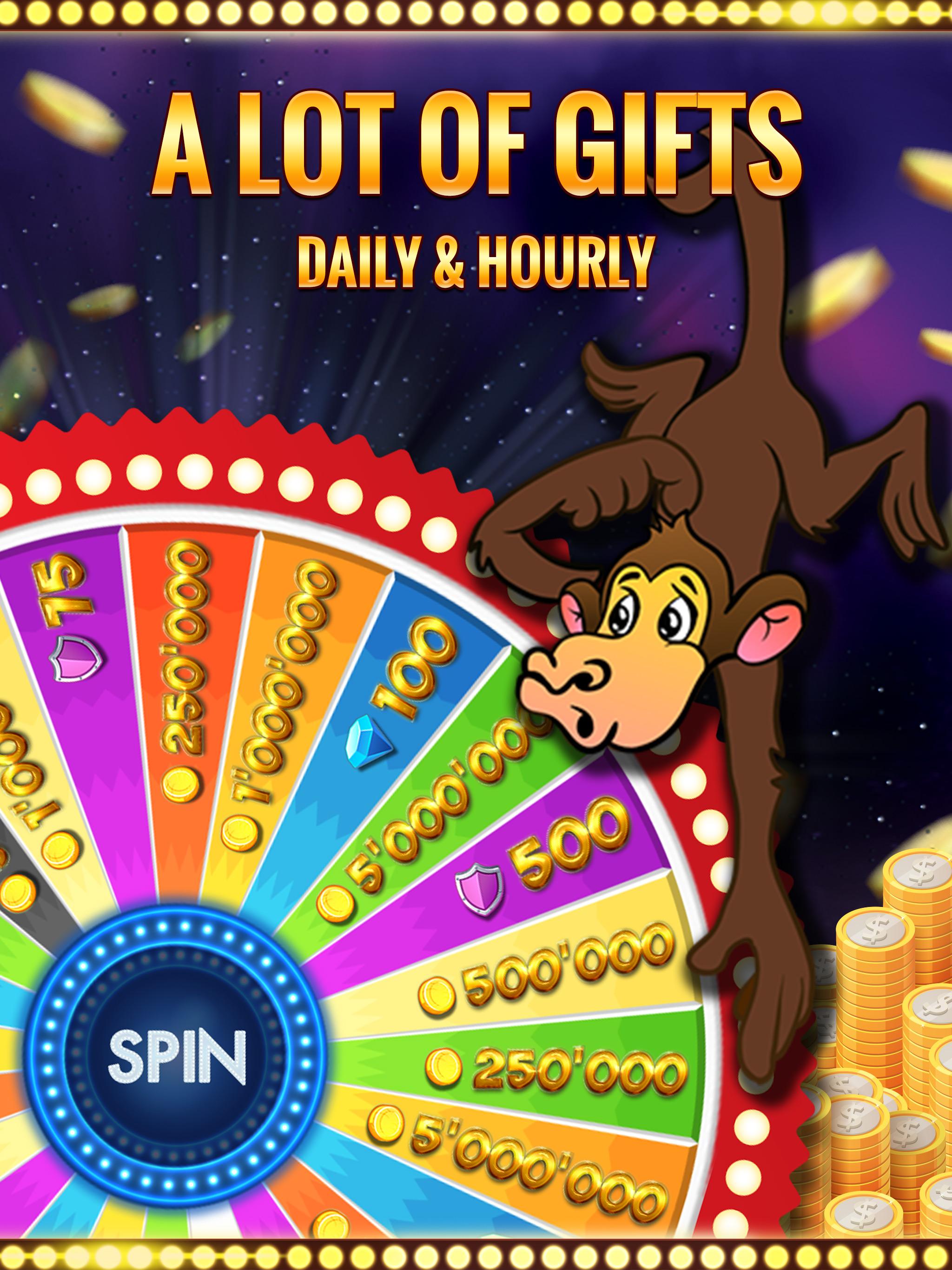 Android application Crazy Monkey Slot Machine screenshort