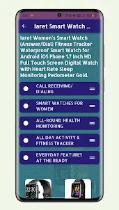Iaret Smart Watch Guide