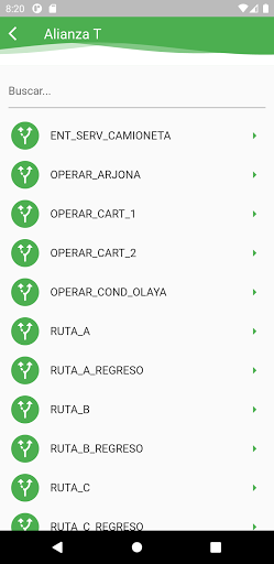 Android application T-ubicamos Amtur screenshort