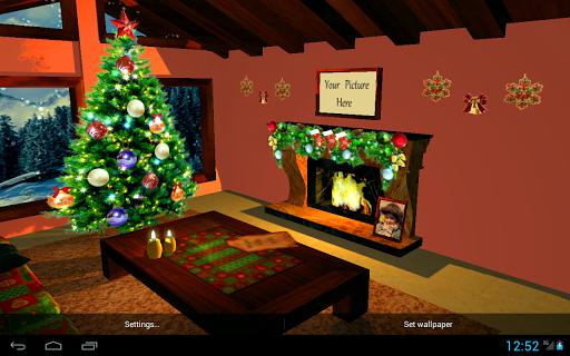 3D Christmas fireplace Screen 2