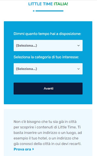 Android application Little Time Italia screenshort