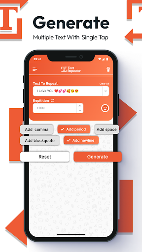 Screenshot of Text Repeater: Repeat Text 10K