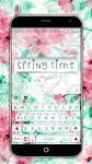 screenshot of Springtime Flowers Keyboard Th