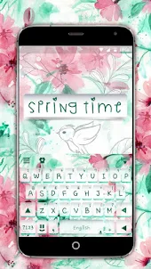 Springtime Flowers Keyboard Th