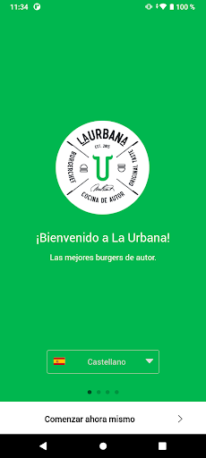 Android application La Urbana Burger Bar screenshort