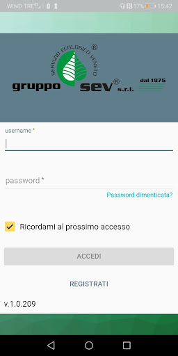 Android application SEV Smart Portal screenshort