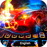 Fire Sports Car Space Future Keyboard Theme icon