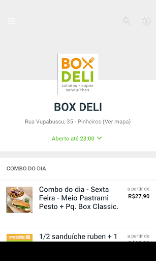 Android application Box Deli screenshort