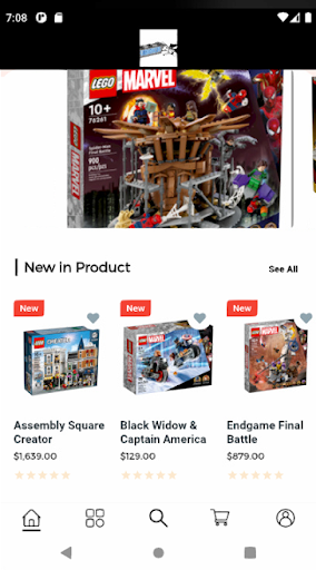 Android application Legoholic screenshort