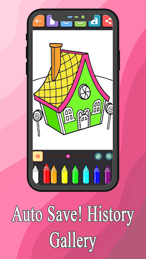 Candy House Coloring Book