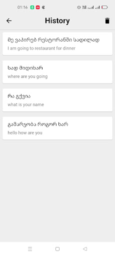Georgian To English Translator Screen 3