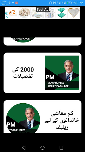 Pm Shahbaz Relief Package 2000