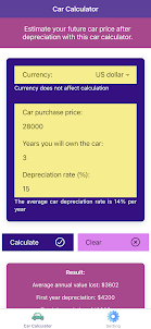 Car Depreciation Calculator