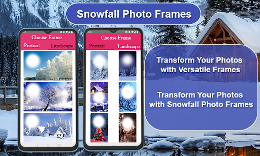 Android application Snowfall Photo Editor screenshort