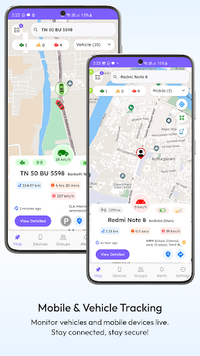 Screenshot of VMTrackers GPS+Mobile Tracking