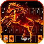 Cover Image of ดาวน์โหลด Flaming Fire Horse Theme  APK