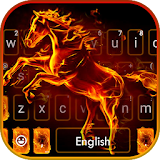 Flaming Fire Horse Keyboard Theme icon