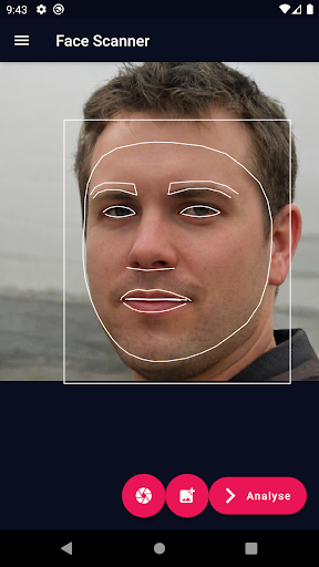 Face reader scanner - analyser Screen 2