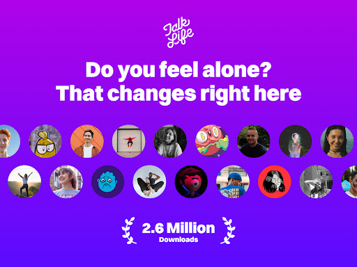 Screenshot of TalkLife: Peer Support