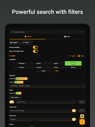 Screenshot of ManaBox