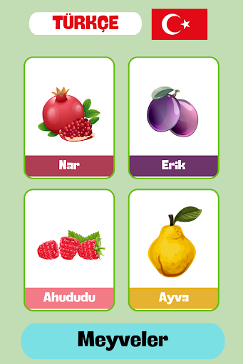 Android application Meyveler ve Sebzeler - Türkçe screenshort