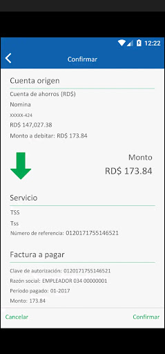 App Bancanet Screen 3