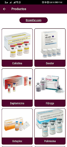 Android application Biospifar screenshort