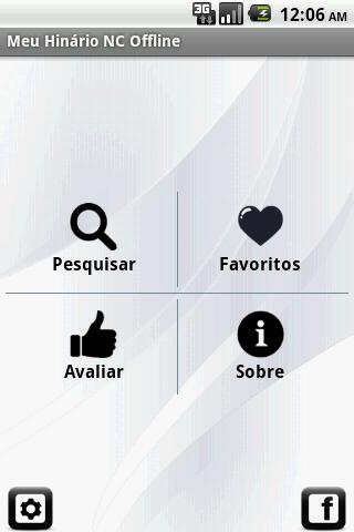 Android application Meu Hinário NC Offline screenshort