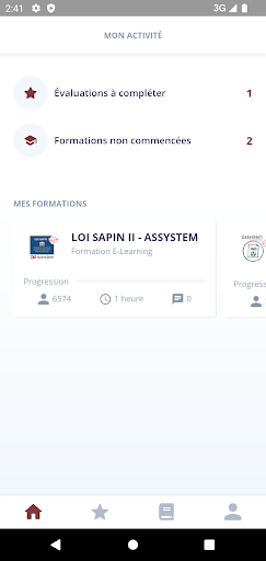 Android application Assystem L&D screenshort