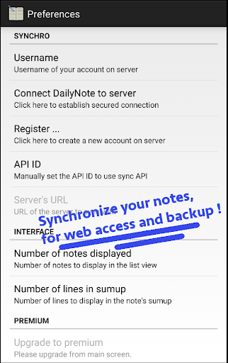Daily Note Screen 3