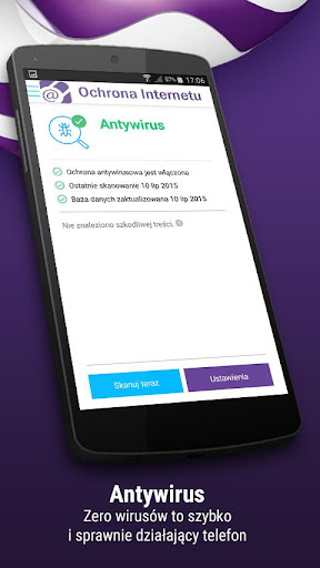 Android application Ochrona Internetu screenshort