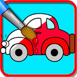 cars coloring game icon