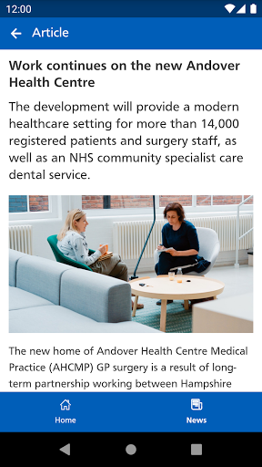 NHS StayConnected Screen 3